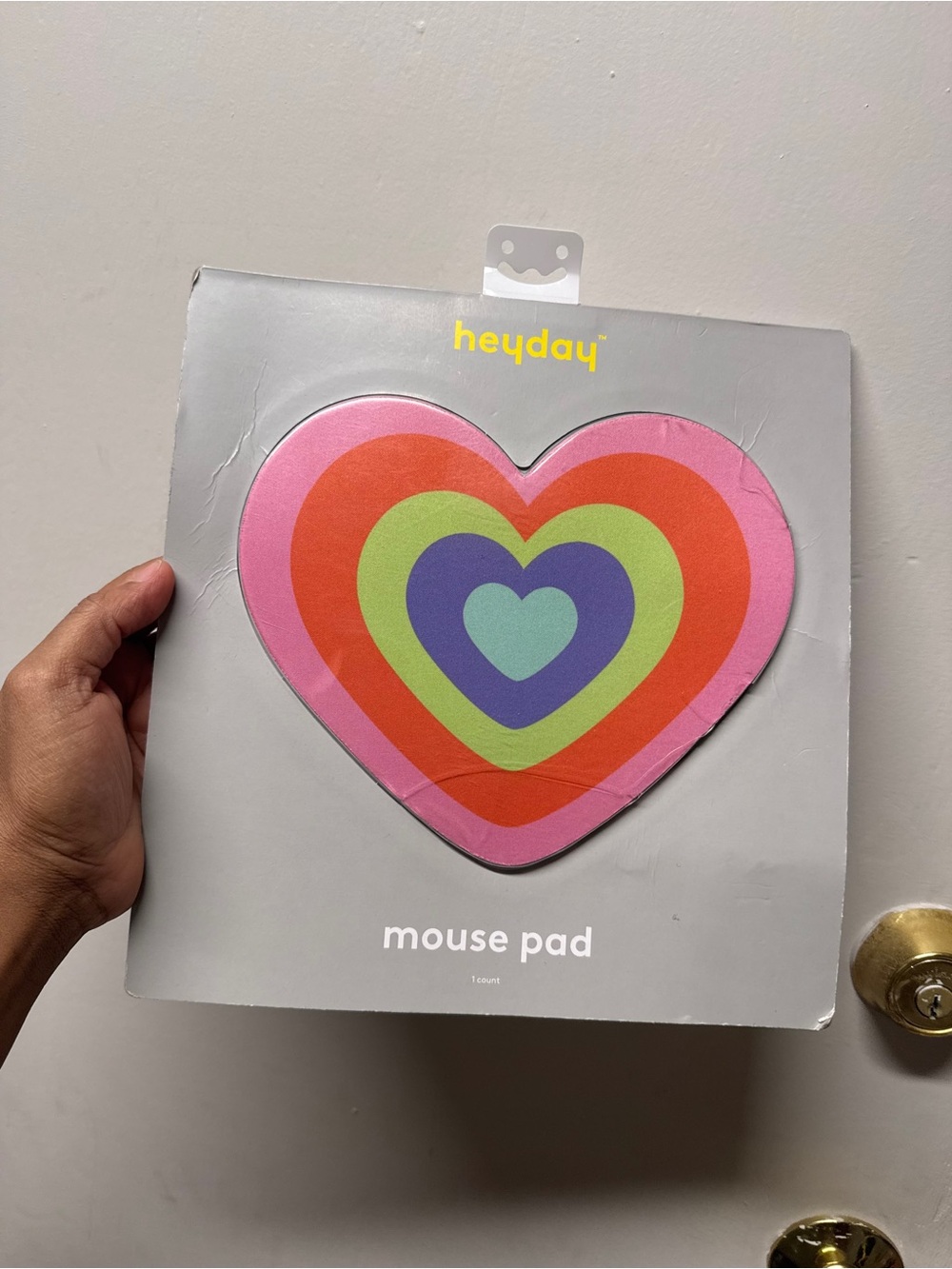 heyday Heart Mouse Pad — Pink, Red, Green, Blue, Purple